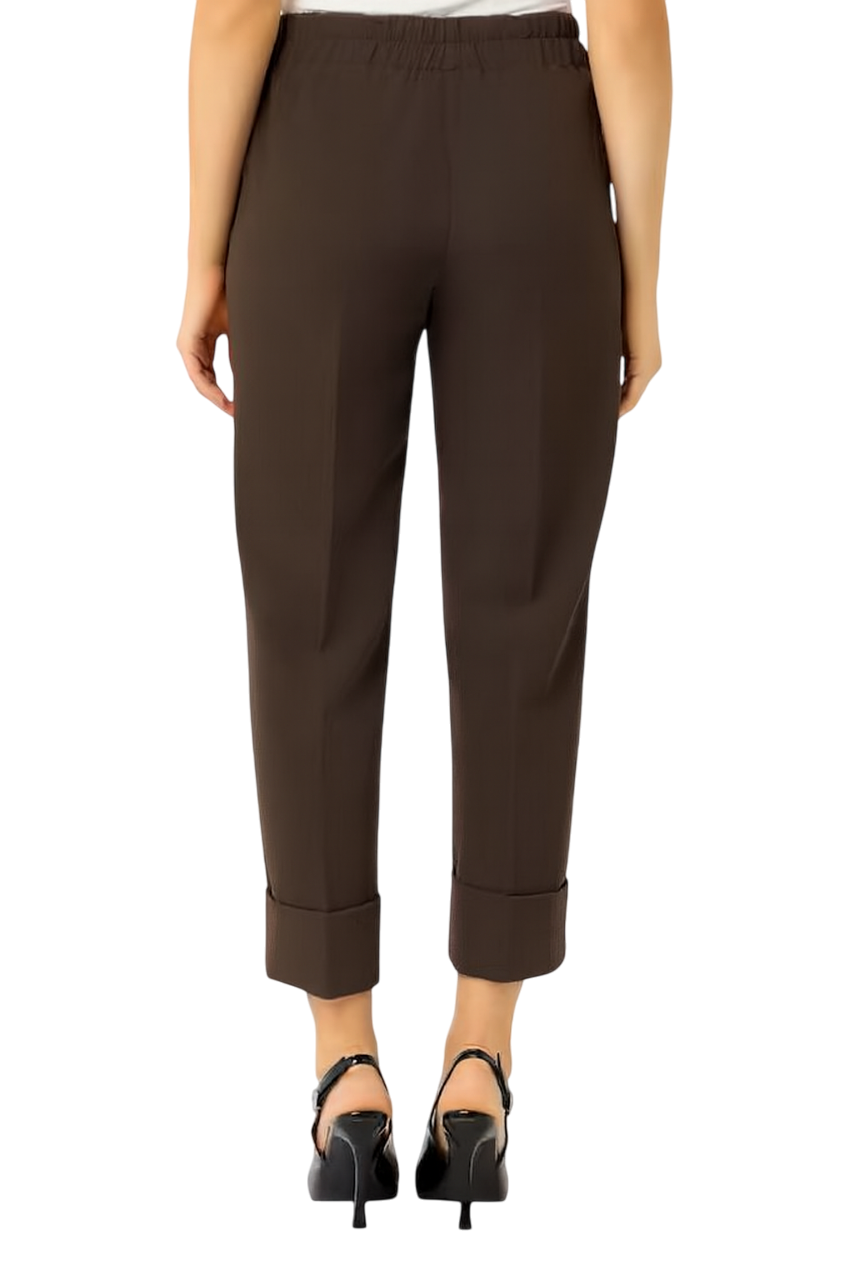 Sandro Ferrone pantaloni Furfantello con risvolto marrone S39YBFFURFANTELLOTEC MORO Sandro FERRONE 