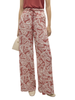 Vero Moda pantaloni a palazzo in fantasia rosso bianco