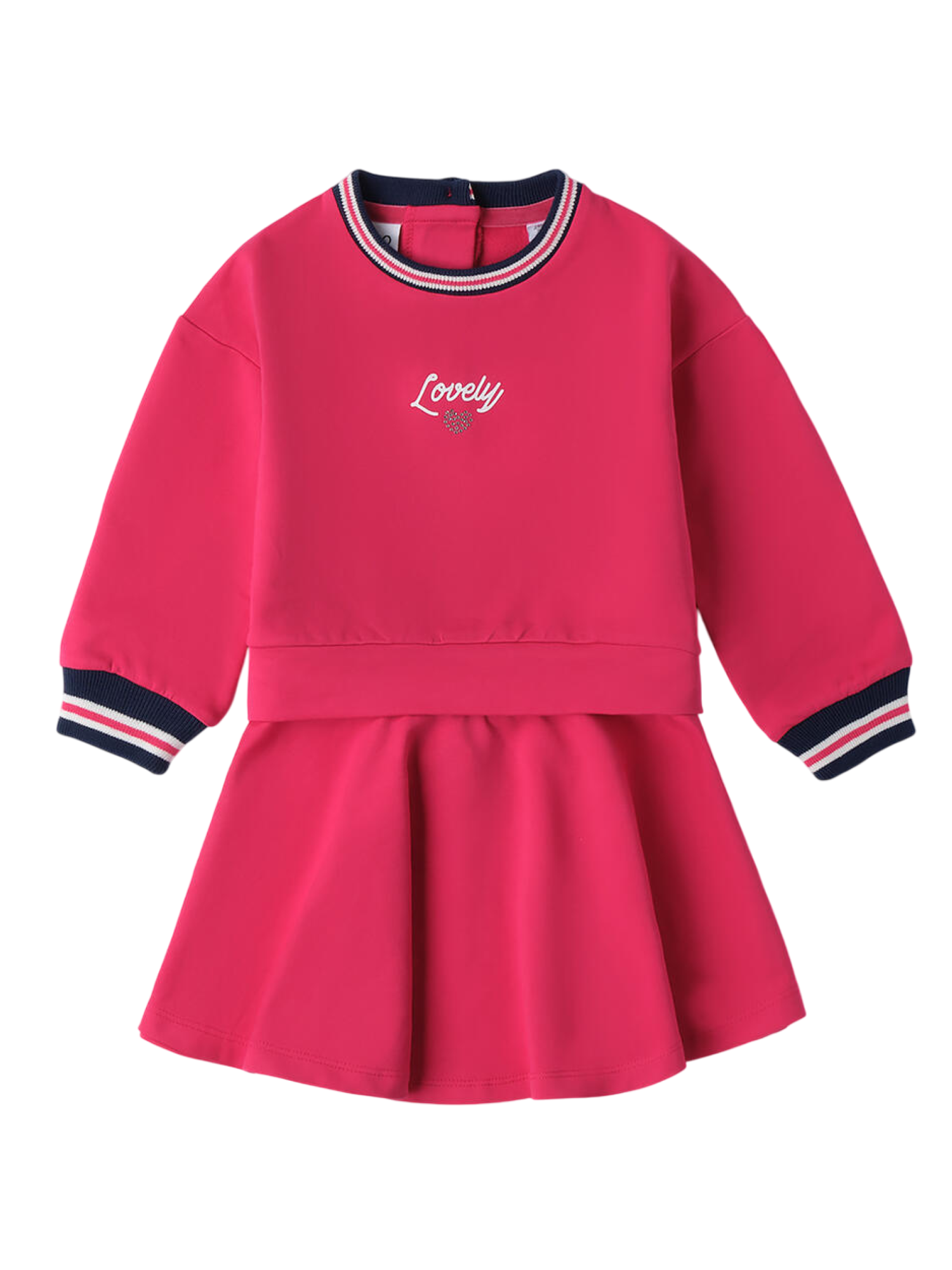 iDo completo bambina felpa e gonna fucsia 4F331 2365 iDO 