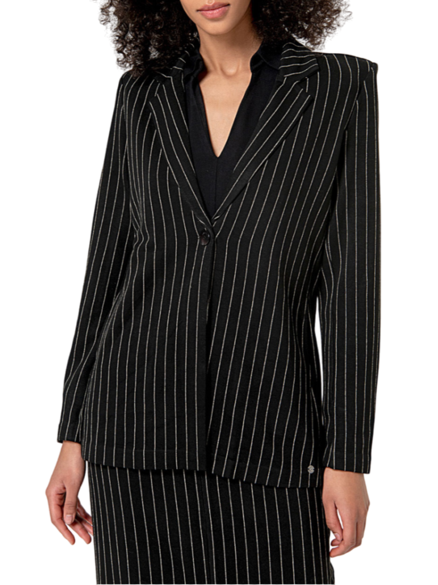 Surkana Blazer gessato diplomatico tinta unita Nero 564NEDI315 00 SURKANA 