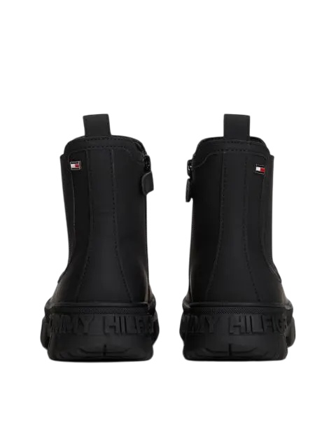Tommy Hilfiger stivaletti Chelsea bambino in ecopelle nero T3X5-34130-1355 999 Tommy Hilfiger 
