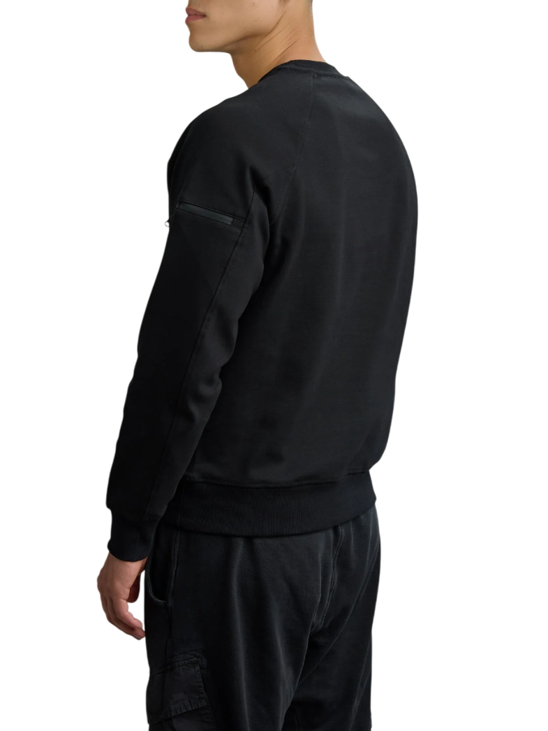 Blauer felpa uomo in cotone nero 25WBLUF03227-007301 999 BLAUER 