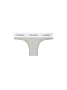 Calvin Klein slip brasiliana donna con fascia logata grigio