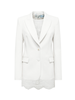 Blugirl giacca blazer in crepe con top bianco latte