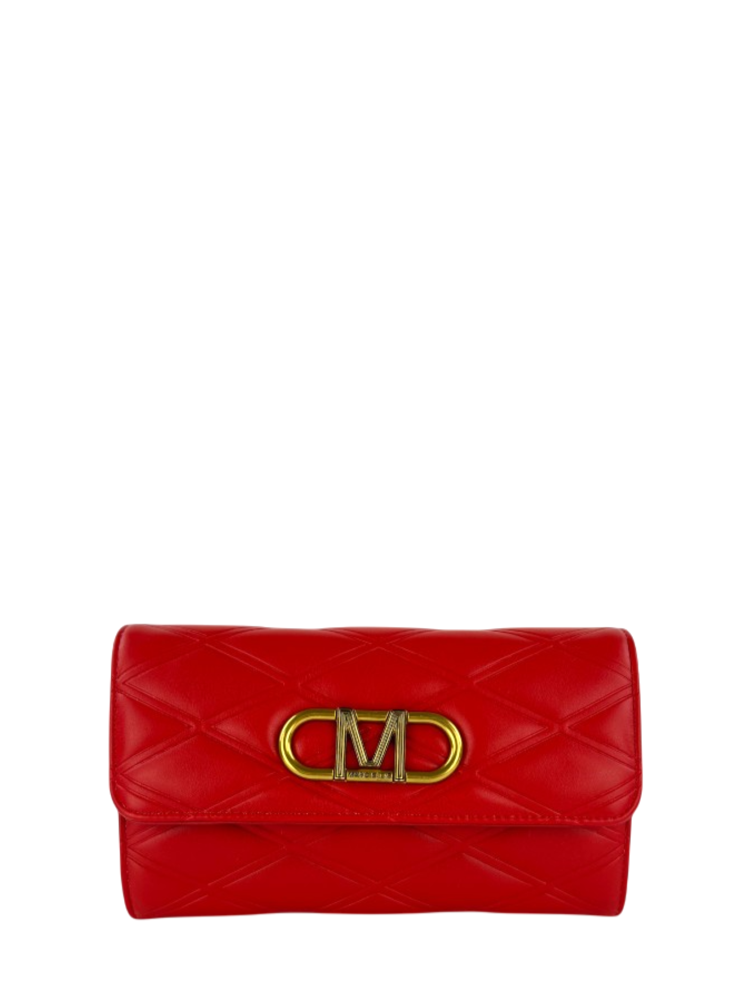 Marc Ellis borsa pochette Zaira in ecopelle trapuntata rosso