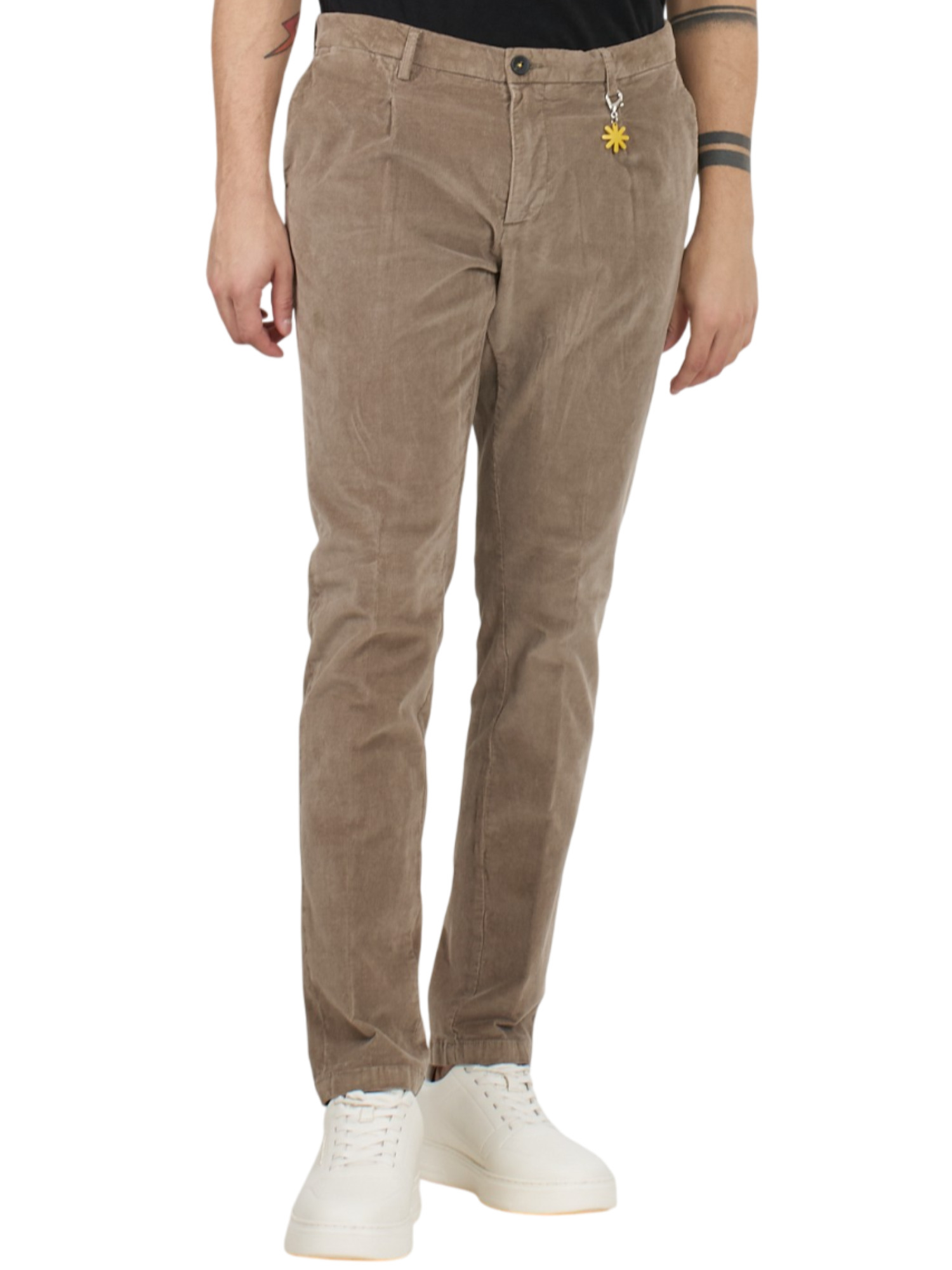 Manuel Ritz pantaloni chino in velluto a costine tortora 3732P1428TC-243597 23 MANUEL RITZ 