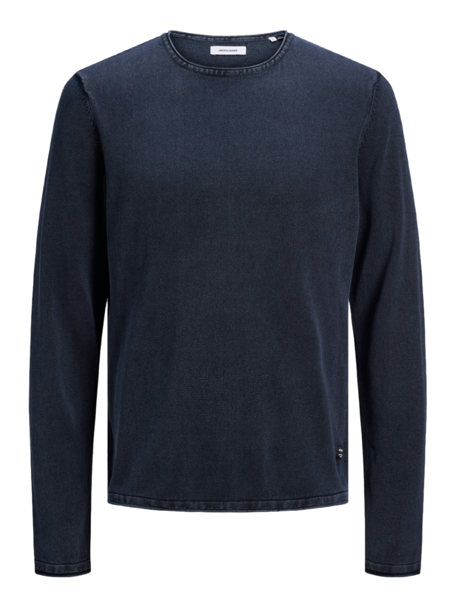 Jack&Jones maglia girocollo in cotone effetto used blu 12174001 NAVY BLAZER JACK&JONES 