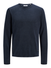 Jack&Jones maglia girocollo in cotone effetto used blu