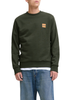 Jack&Jones felpa girocollo uomo verde scuro