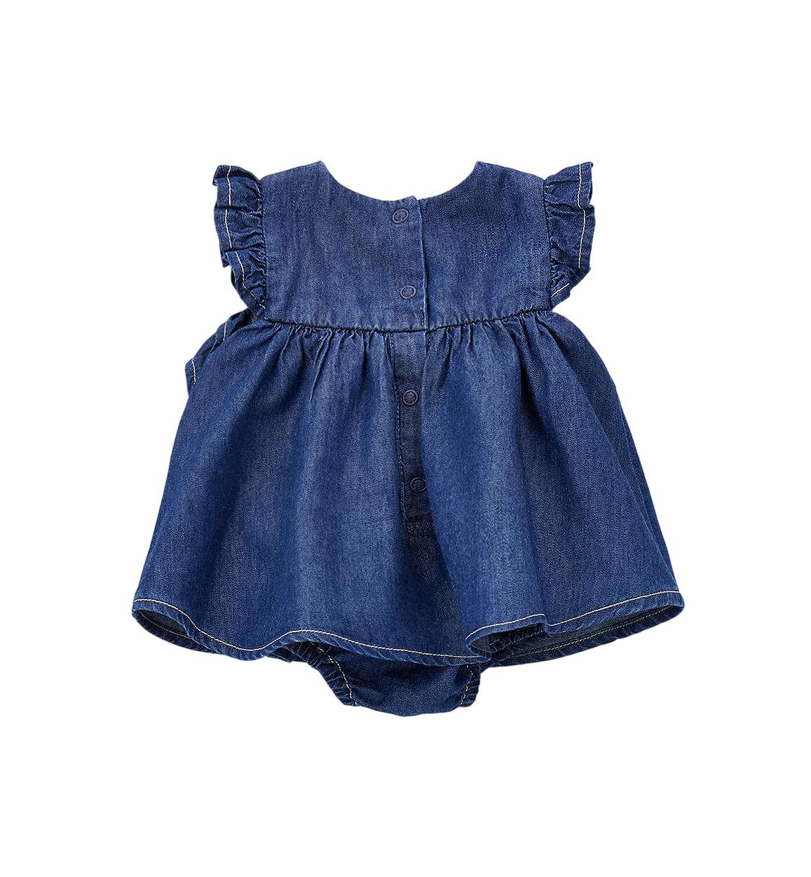 iDo abito pagliaccetto neonata in denim lavaggio blu 4G204 7410 iDO 