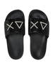 Sun68 ciabatte donna con logo e strass nero