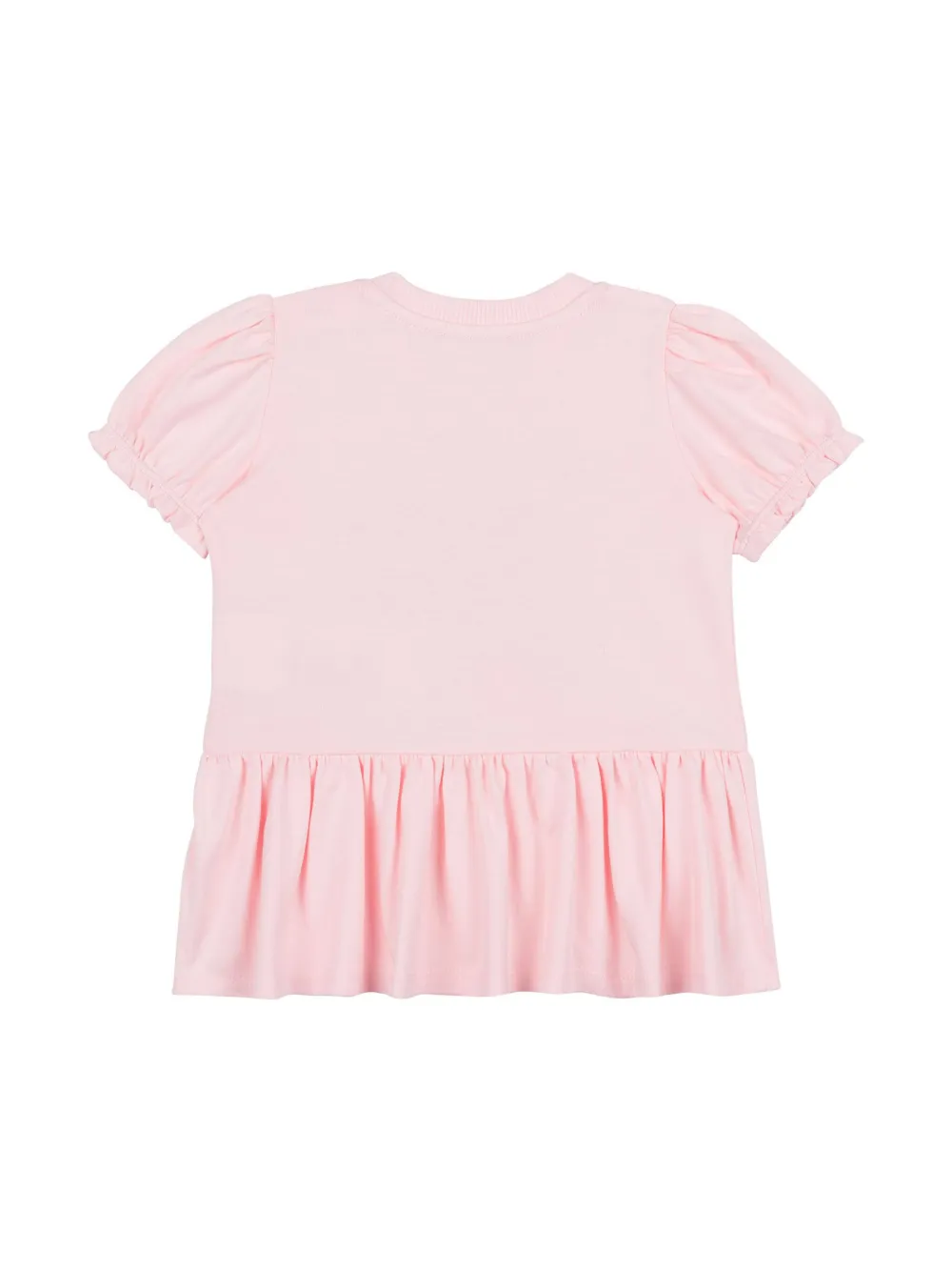 Moschino abito neonata con balza stampa orsetto rosa MDV0C7-LBA00 50209 MOSCHINO 