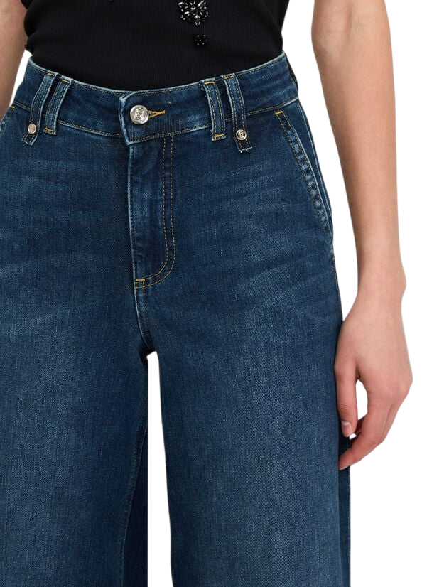 Liu Jo jeans a zampa vita alta lavaggio blu UF5128D0269 78947 LIU JO 