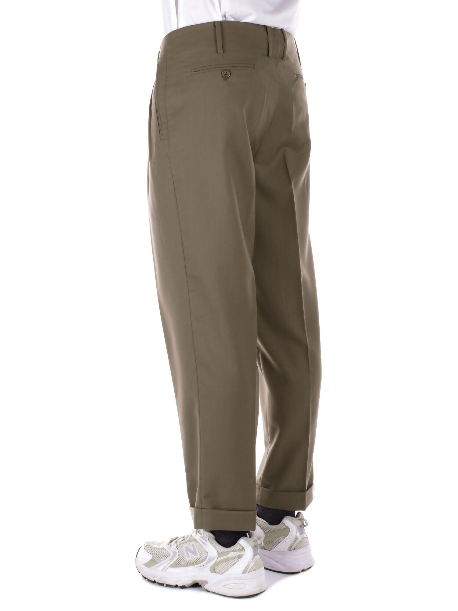 John Richmond pantaloni Rinesti con pinces gamba slim tortora UMP25225PA WALNUT John RICHMOND 