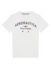 Aeronautica Militare T-shirt manica corta con logo bianco