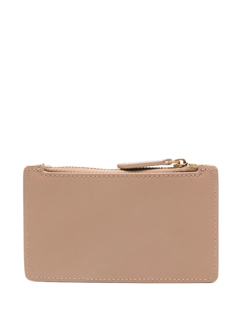 Pinko portacarte Airone in pelle con logo beige