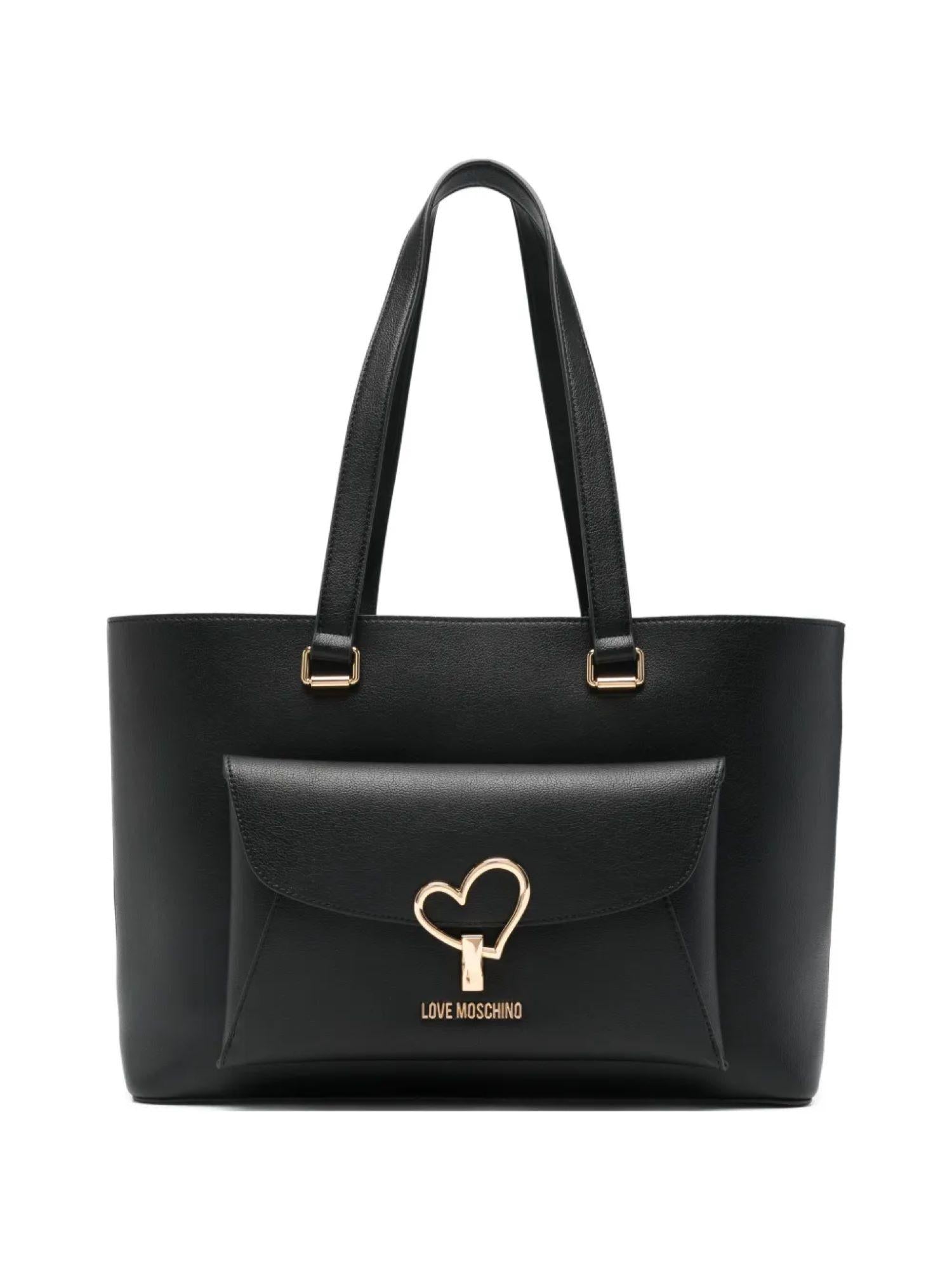 Love Moschino borsa a spalla in ecopelle con tasca nero JC4136PP1O-LQ0 000 MOSCHINO LOVE 