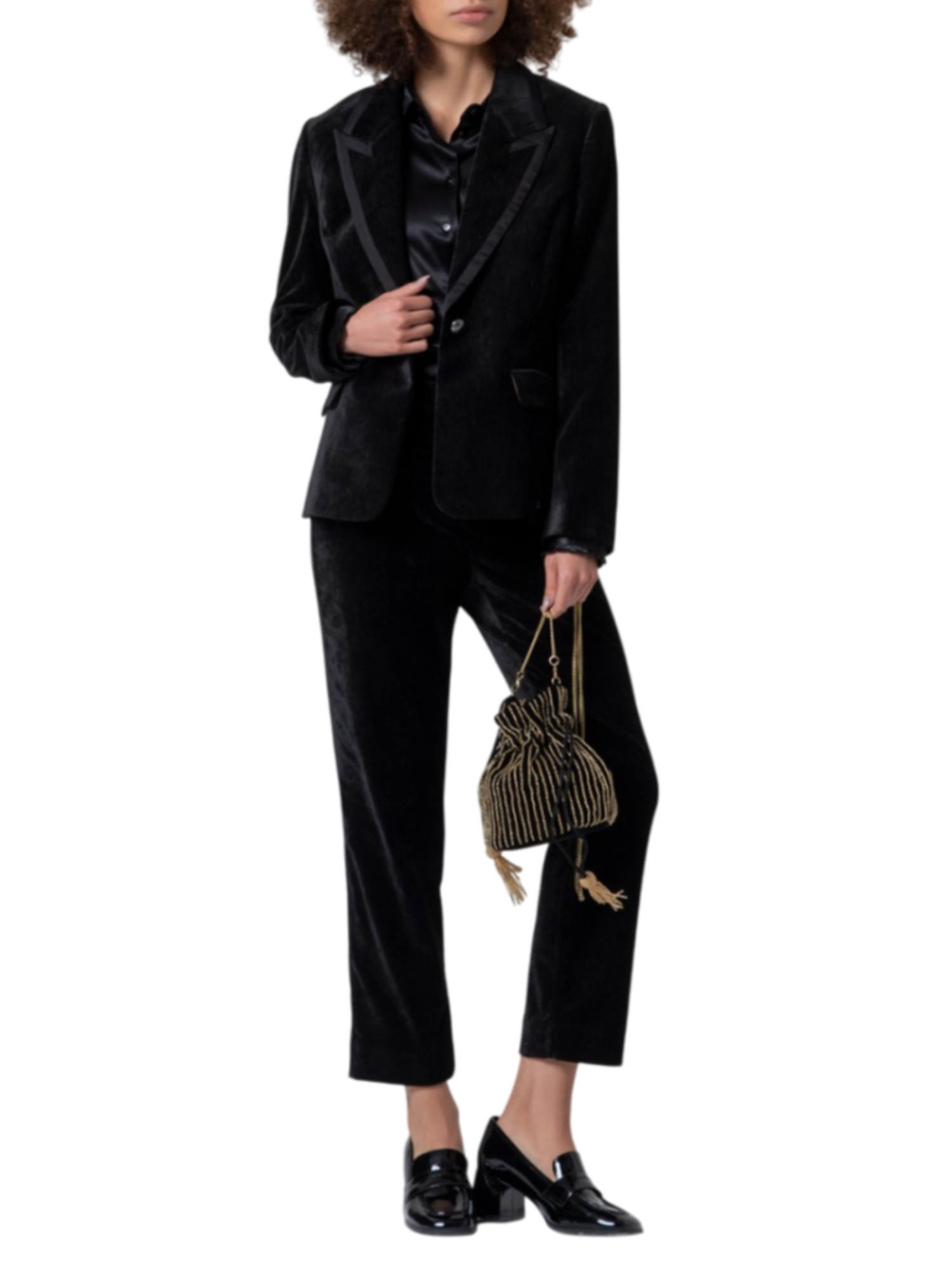Surkana pantaloni in velluto donna nero 565LIVE524 00 SURKANA 