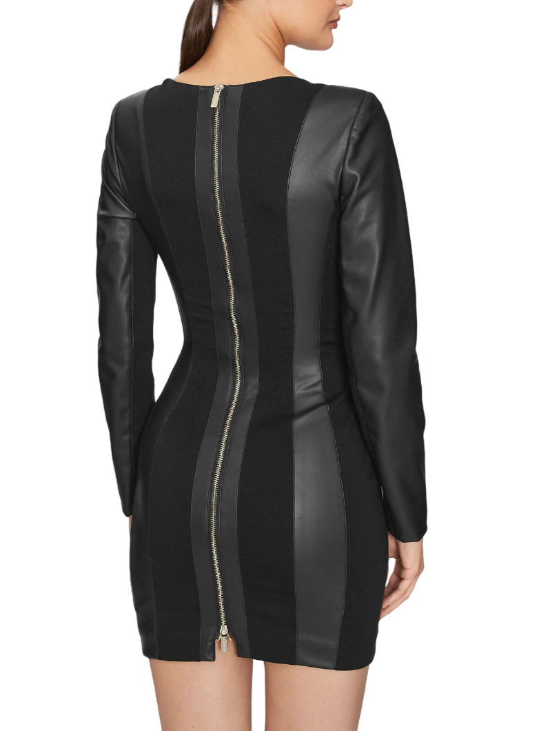 Marciano Guess abito corto Anny in ecopelle nero 4YGK20-7159A JBLK Marciano GUESS 