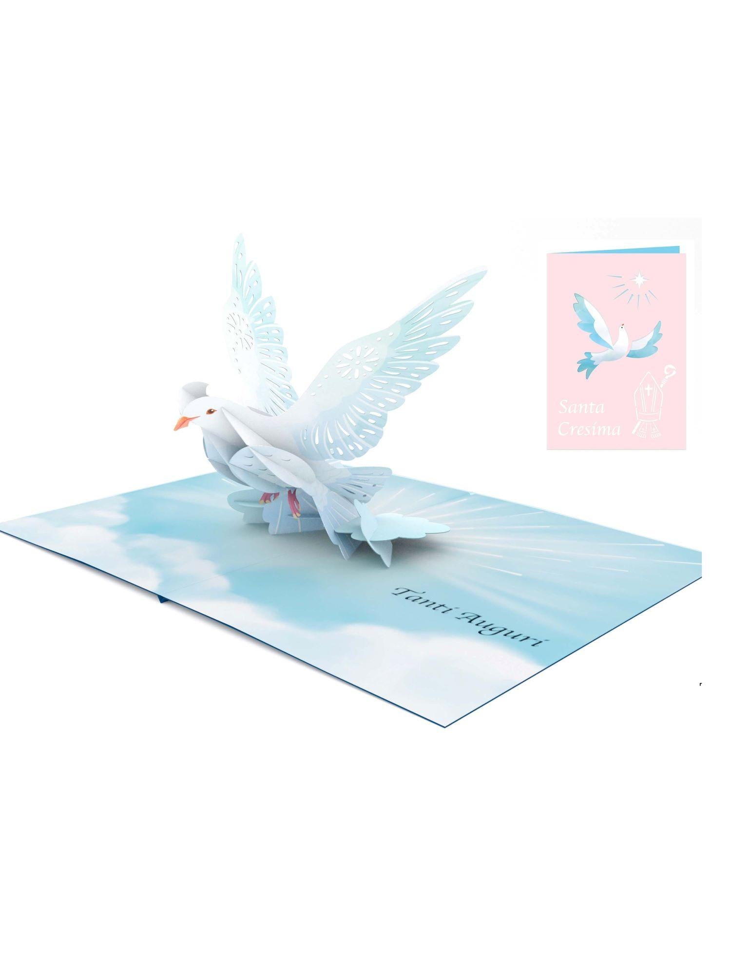 Origamo biglietto di auguri pop up per Santa Cresima KN175 CRESIMA LEI ORIGAMO 