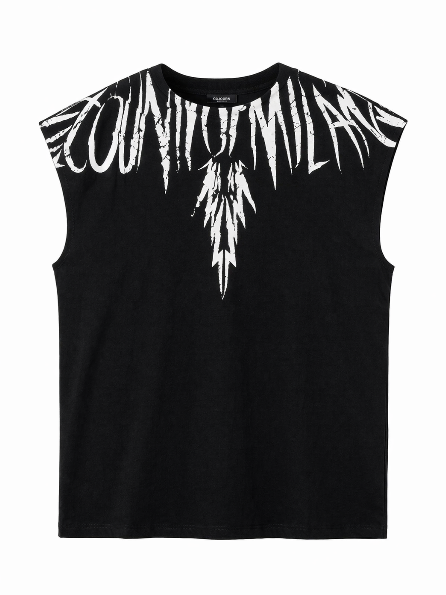 County of Milan T-shirt smanicata bambino con stampa iconica nero S6CMJBTH027 110 COUNTY OF MILAN KIDS 