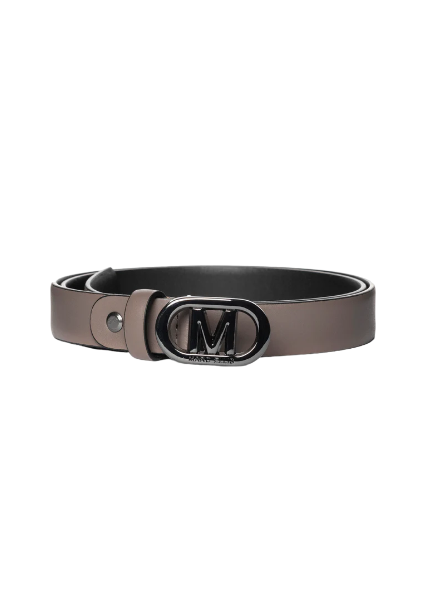 Marc Ellis cintura in pelle h2 tortora argento ME BELT-114 TAUPE-CDF MARC ELLIS 