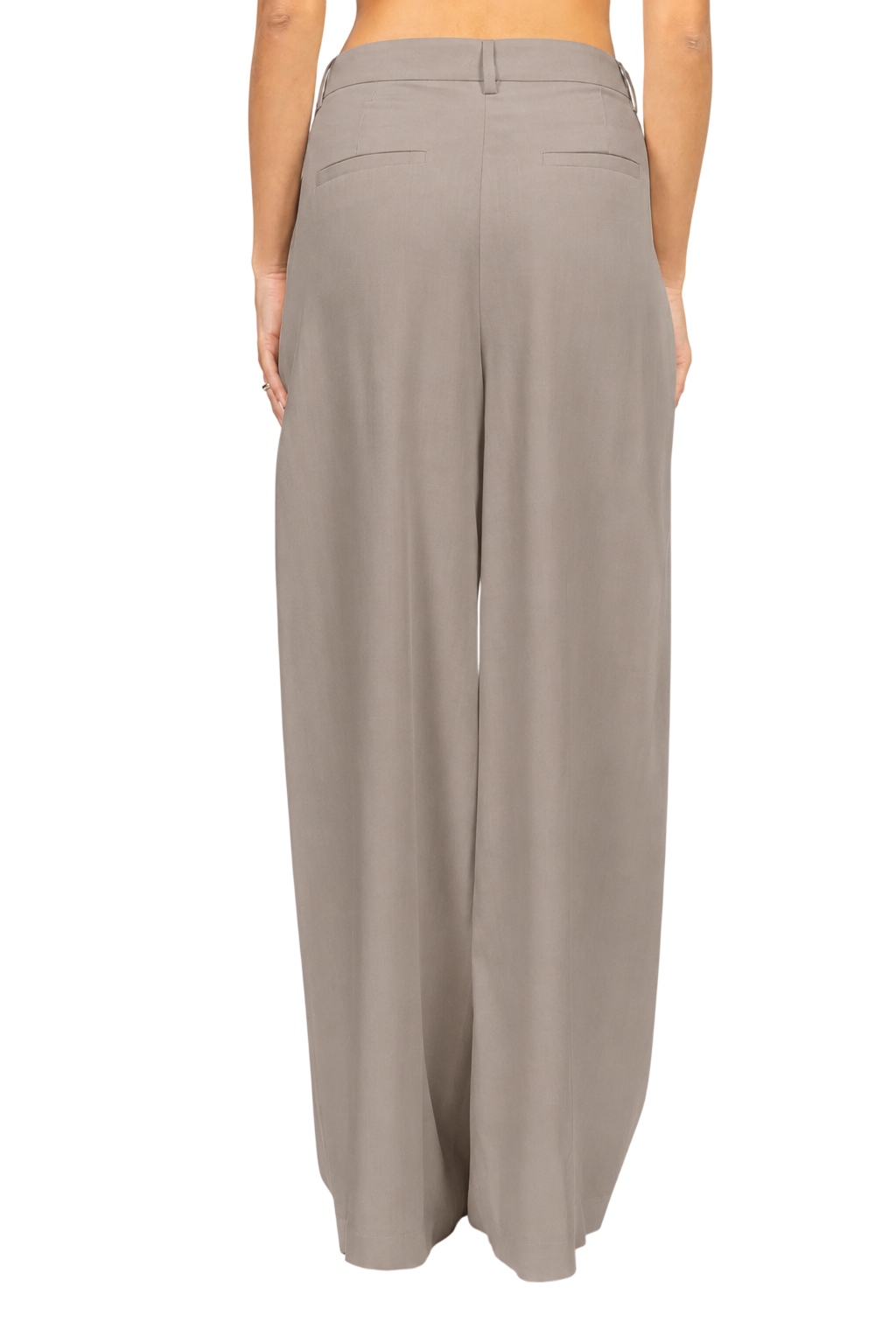 Vicolo pantaloni gamba larga con pinces tortora TAB1631 BEIGE VICOLO 