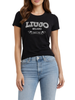 Liu Jo T-shirt manica corta con logo gioiello nero