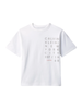 Calvin Klein Jeans T-shirt bambino manica corta stampa logo bianco