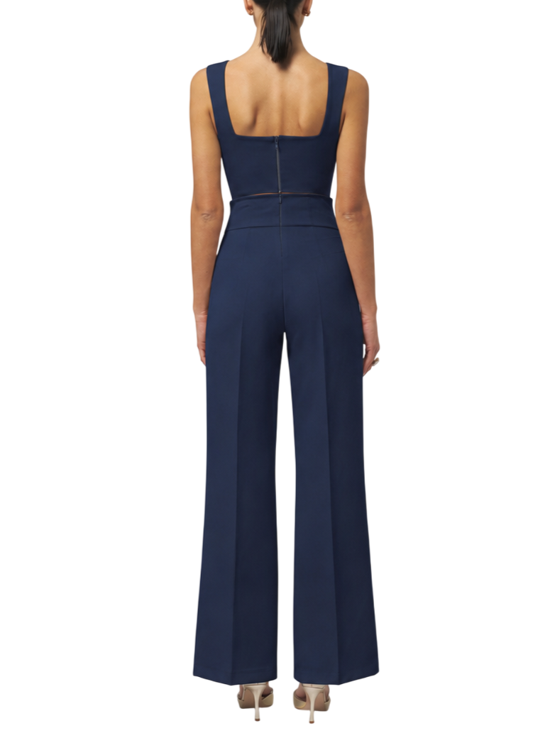 Silence pantaloni palazzo vita alta blu SD2025HONEY NAVY SILENCE 