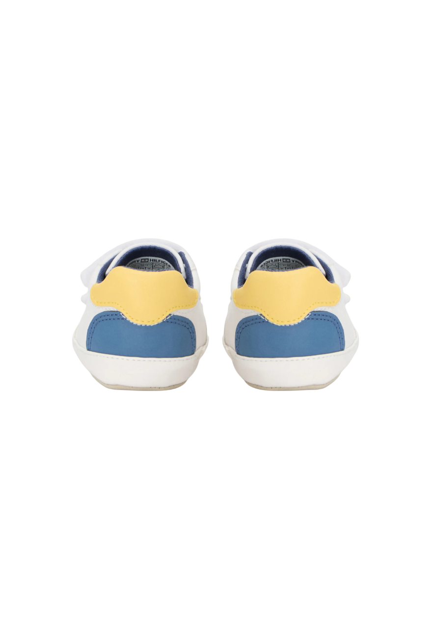 Tommy Hilfiger scarpette neonato con strappi bianco multicolor T0B9-34330-1755 Y913 Tommy Hilfiger 