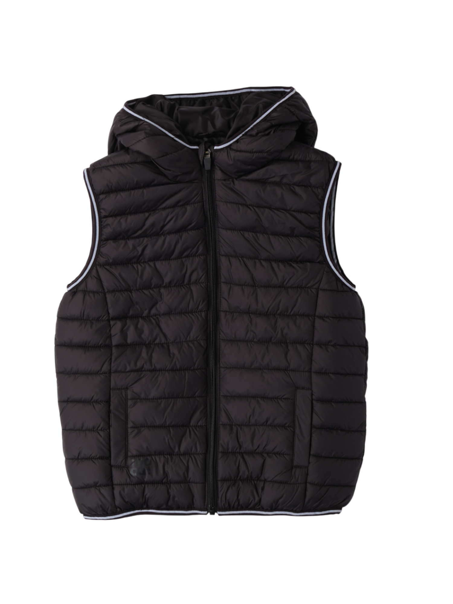 iDo gilet imbottito trapuntato con cappuccio nero 4B829 0658 iDO 
