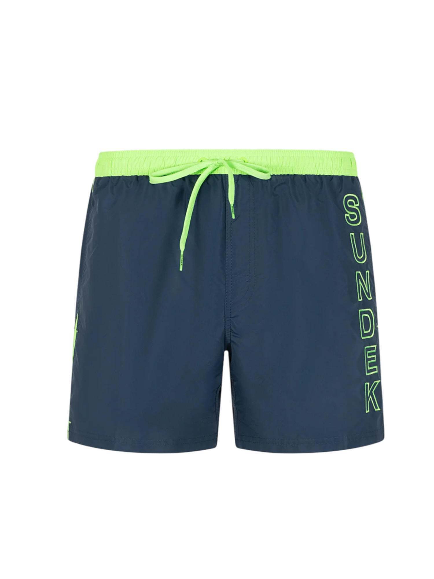 Sundek boxer mare uomo in nylon con logo blu verde fluo M732BDTA100 A9701 SUNDEK 