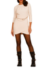 Relish abito corto Ago con catenelle beige