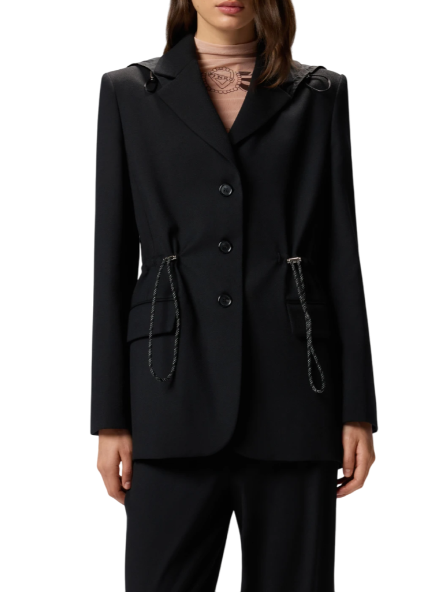 Pinko giacca blazer Artemisia con cappuccio nero 106117-A30C Z99 PINKO 