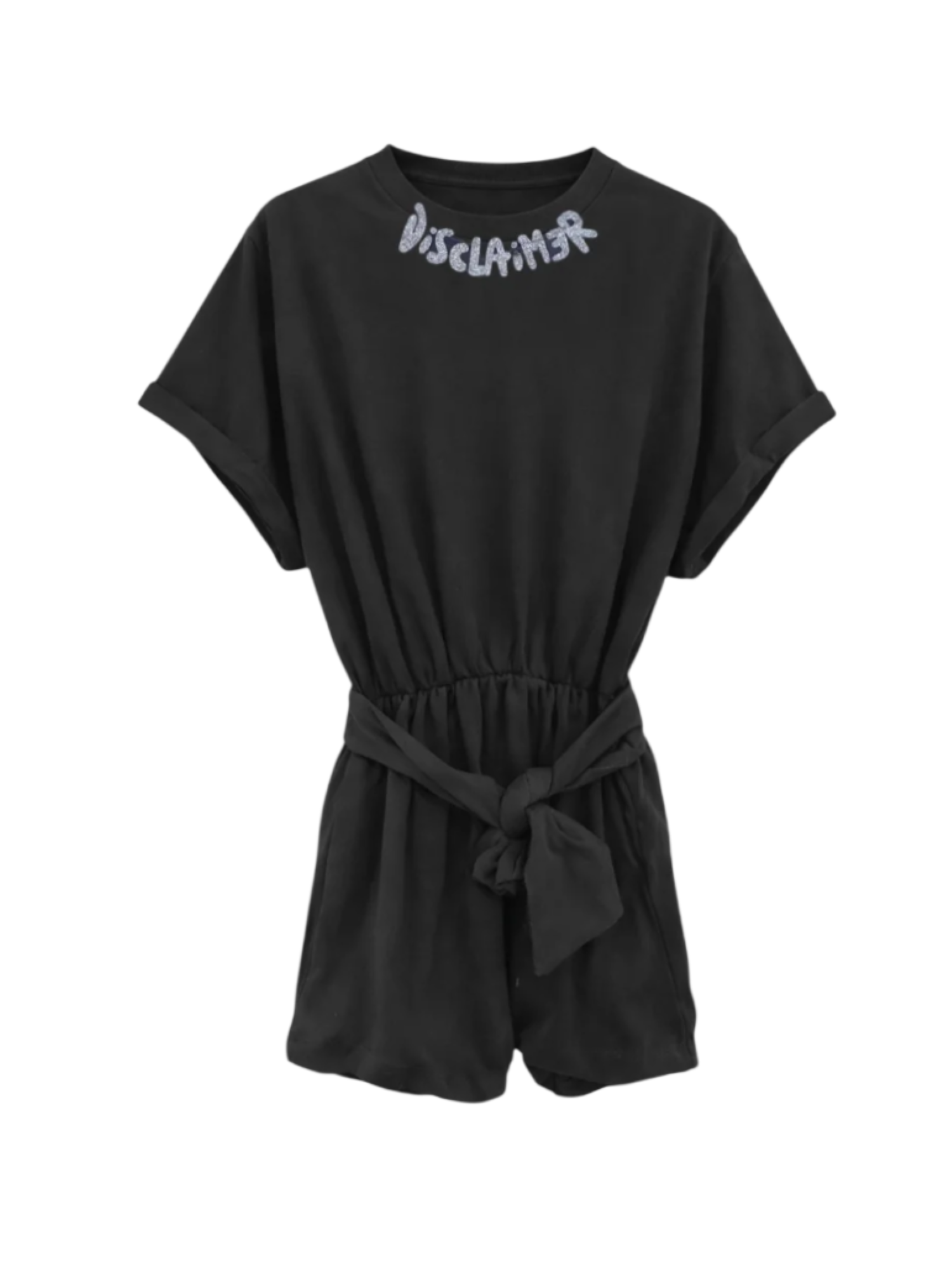 Disclaimer abito bambina corto con cintina nero 58965 NERO DISCLAIMER 