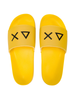 Sun68 ciabatte uomo in gomma con logo giallo