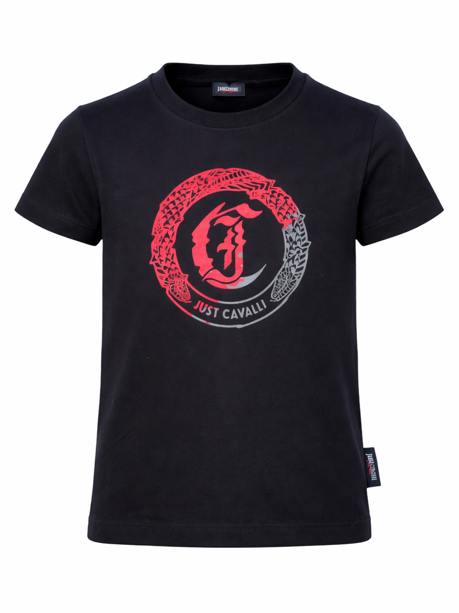 Just Cavalli T-shirt manica corta neonato con logo nero JIP26065TS BLACK JUST CAVALLI 