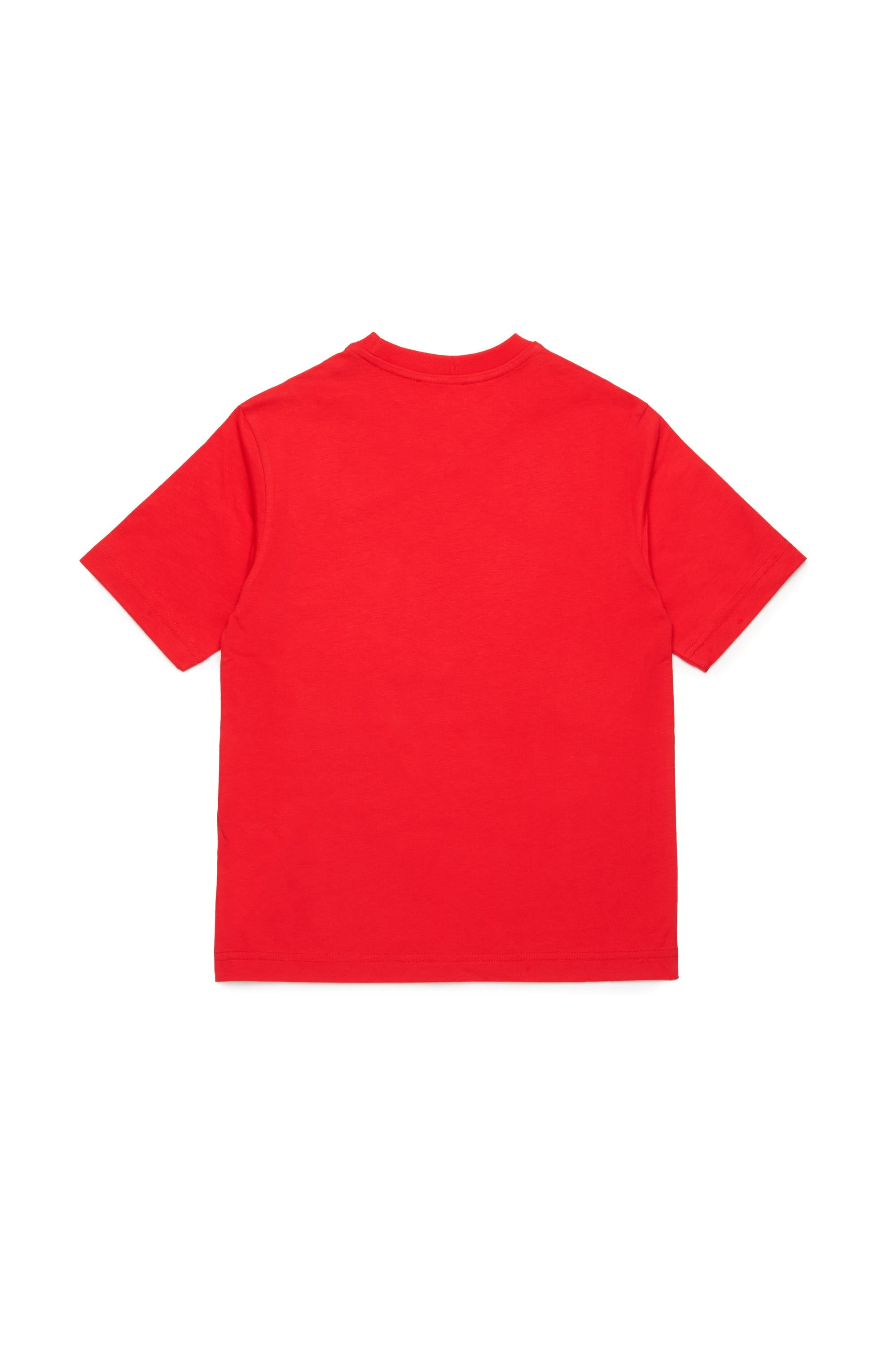 Diesel T-shirt manica corta con stampa logo rosso J02283-0CATM K457 DIESEL 