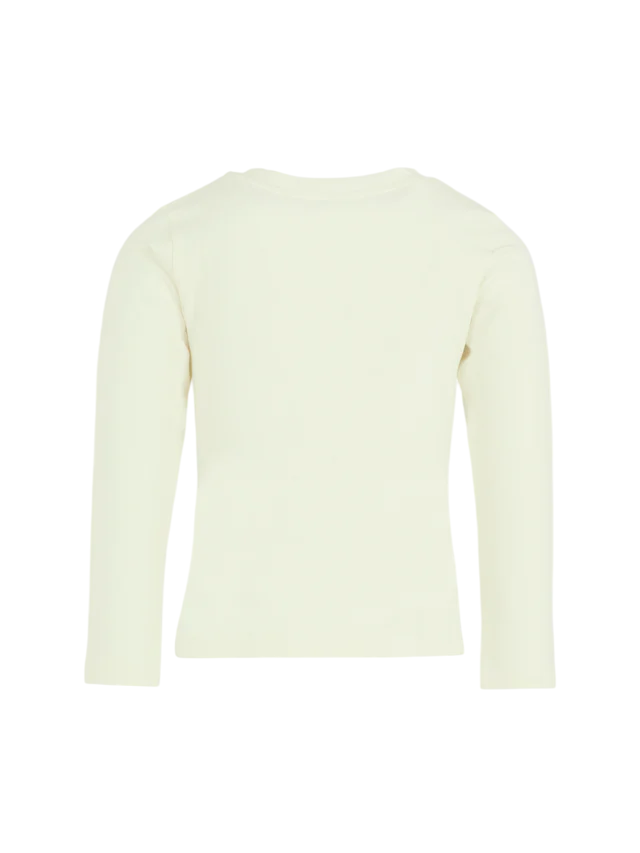 Moschino T-shirt manica lunga bambina con orsetto panna HDO010-LBA11 10063 MOSCHINO 