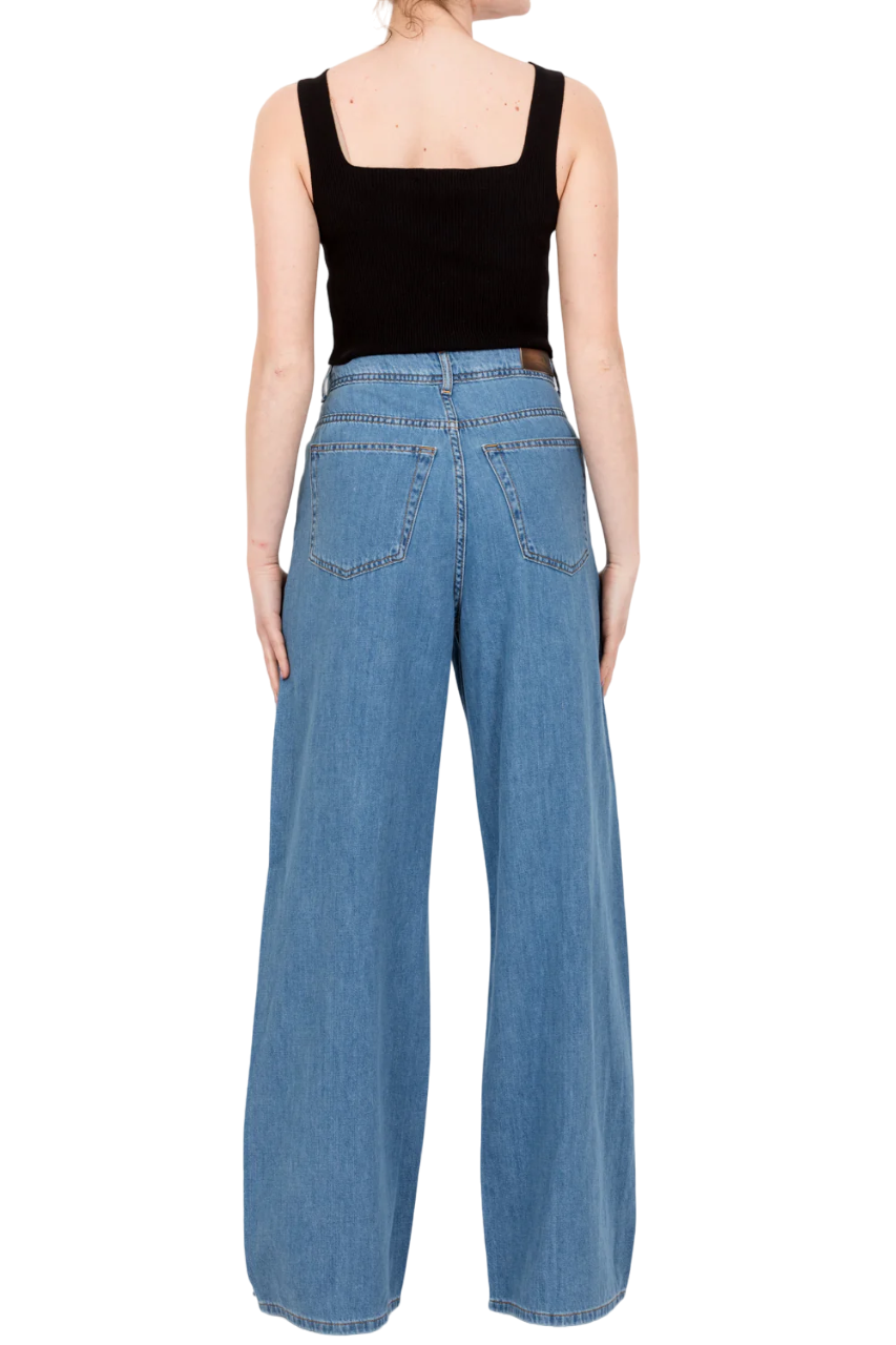 Tensione In jeans a palazzo lavaggio blu medio FR3523-J014-H997 UNICA TENSIONE IN 