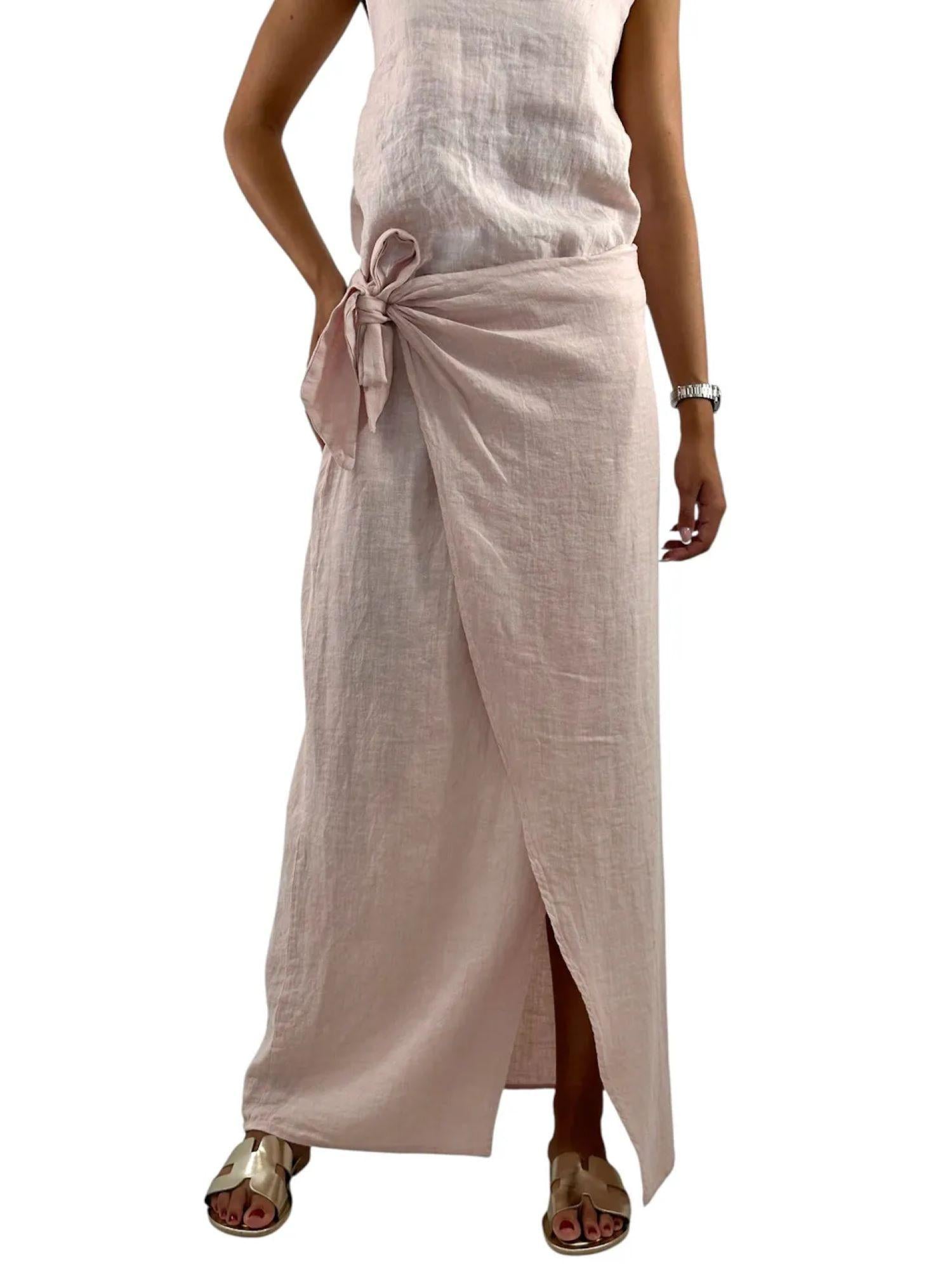 Haveone gonna lunga in misto lino rosa GMA-N188 ROSA HAVEONE 