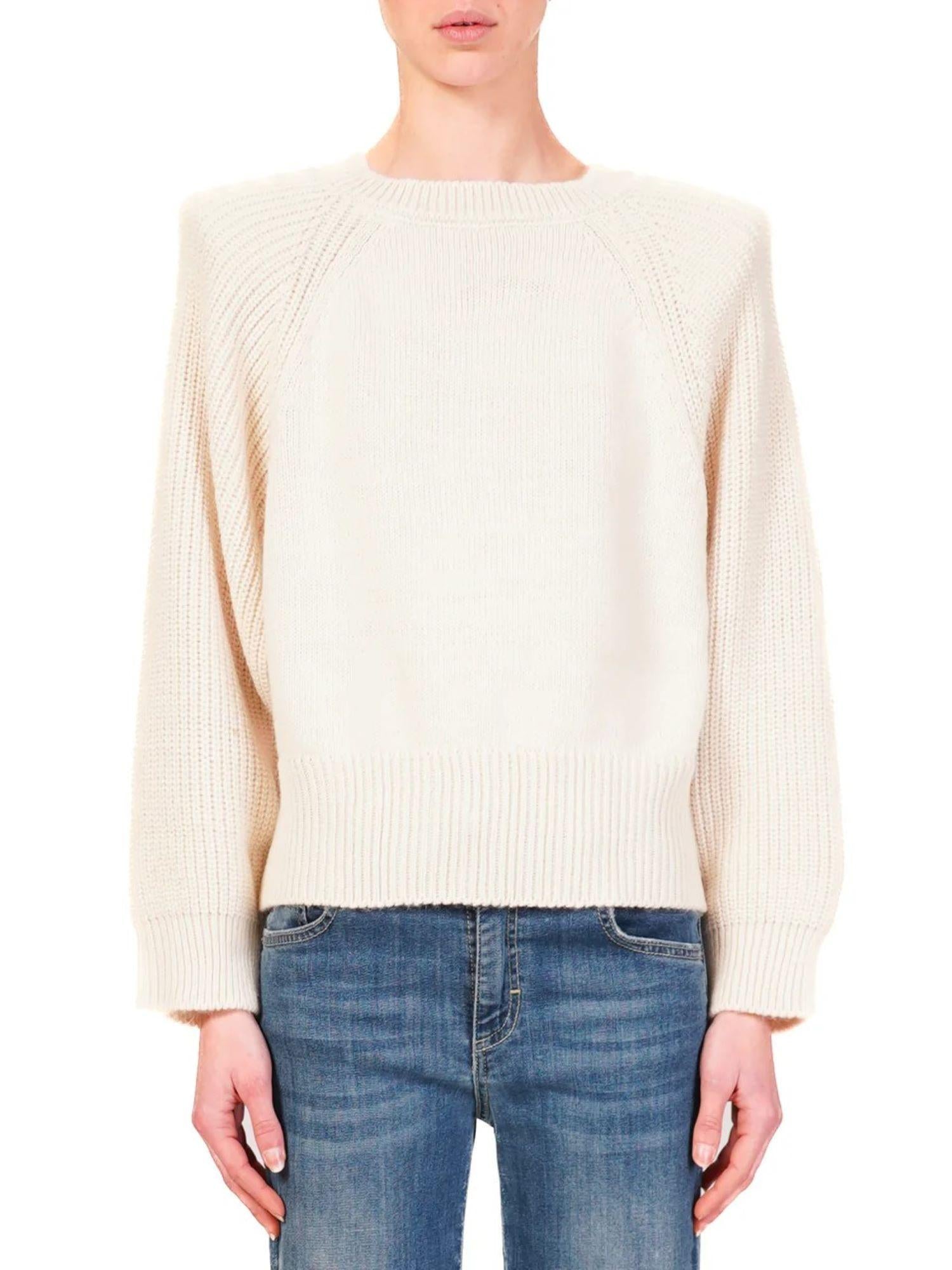 Haveone maglia a costine con spalline panna MPQ-M195 PANNA HAVEONE 