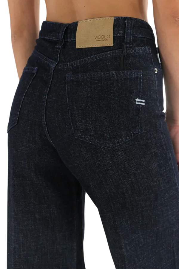 Vicolo jeans palazzo in denim lavaggio blu DF5005 INDACO VICOLO 