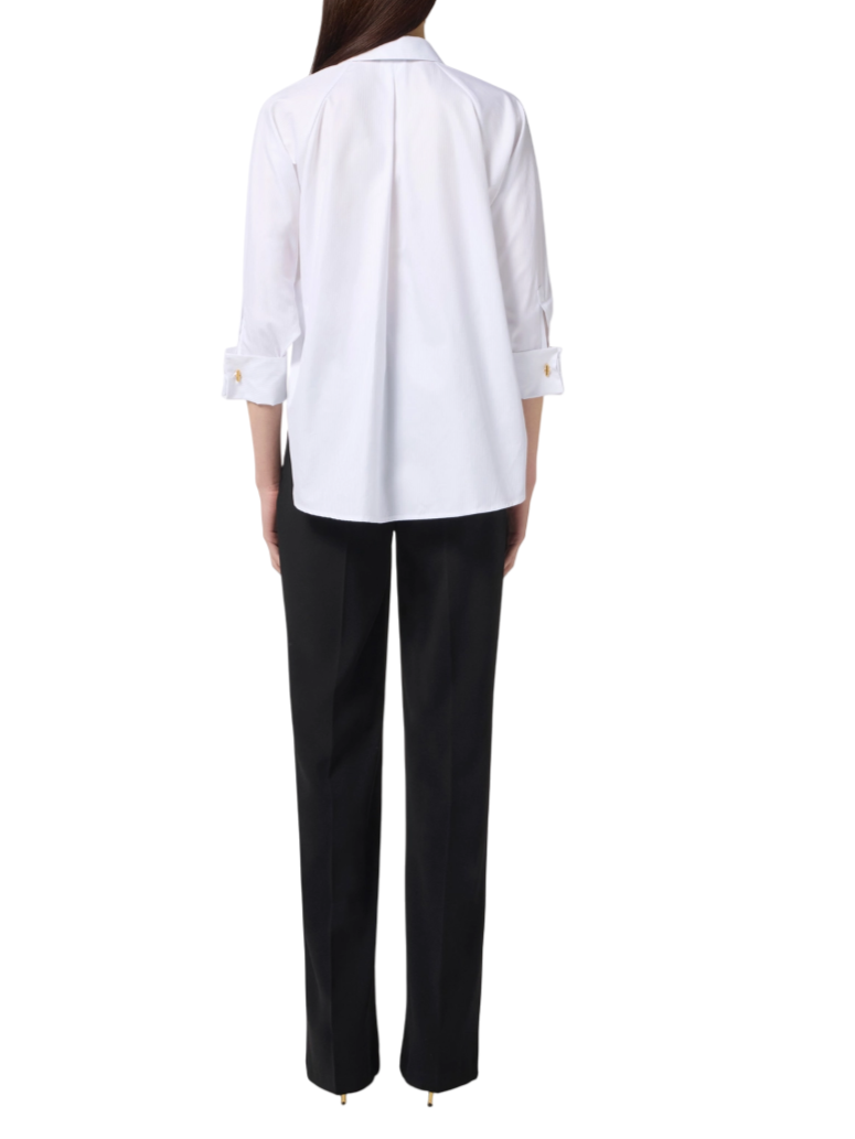 Elisabetta Franchi tuta jumpsuit con camicia bianco nero TU05656E3 221 ELISABETTA FRANCHI 