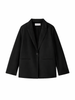 Patrizia Pepe giacca blazer bambina in tessuto crepe nero