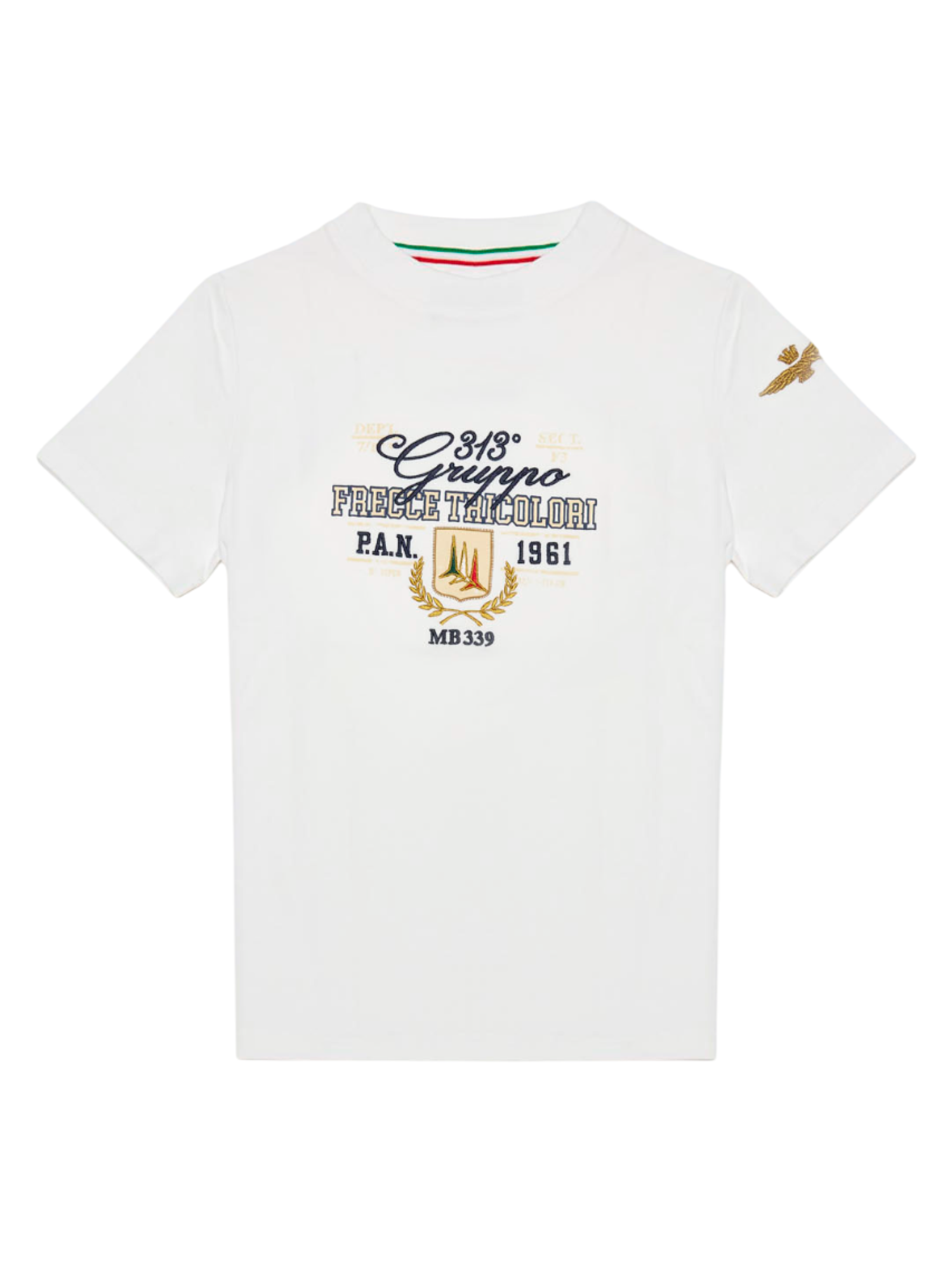 Aeronautica Militare T-shirt maniche corte in jersey bianco 251TS0030A W08 AERONAUTICA MILITARE 