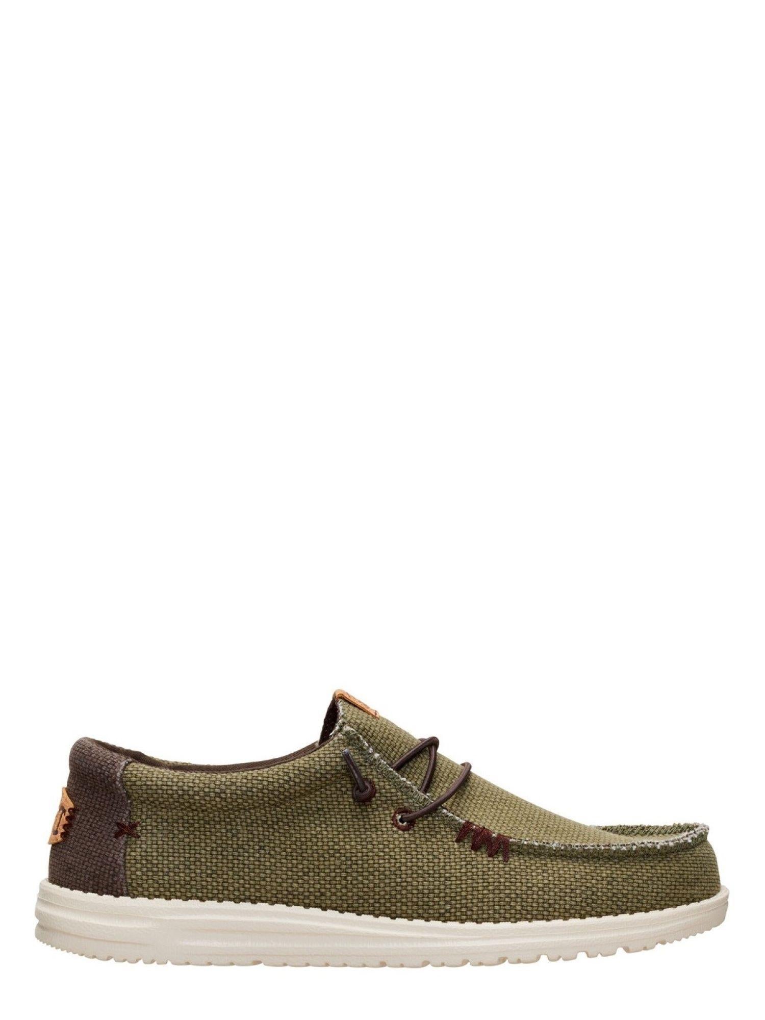 Hey Dude mocassino uomo Wally Braided verde marrone 40003 3CI HEY DUDE 