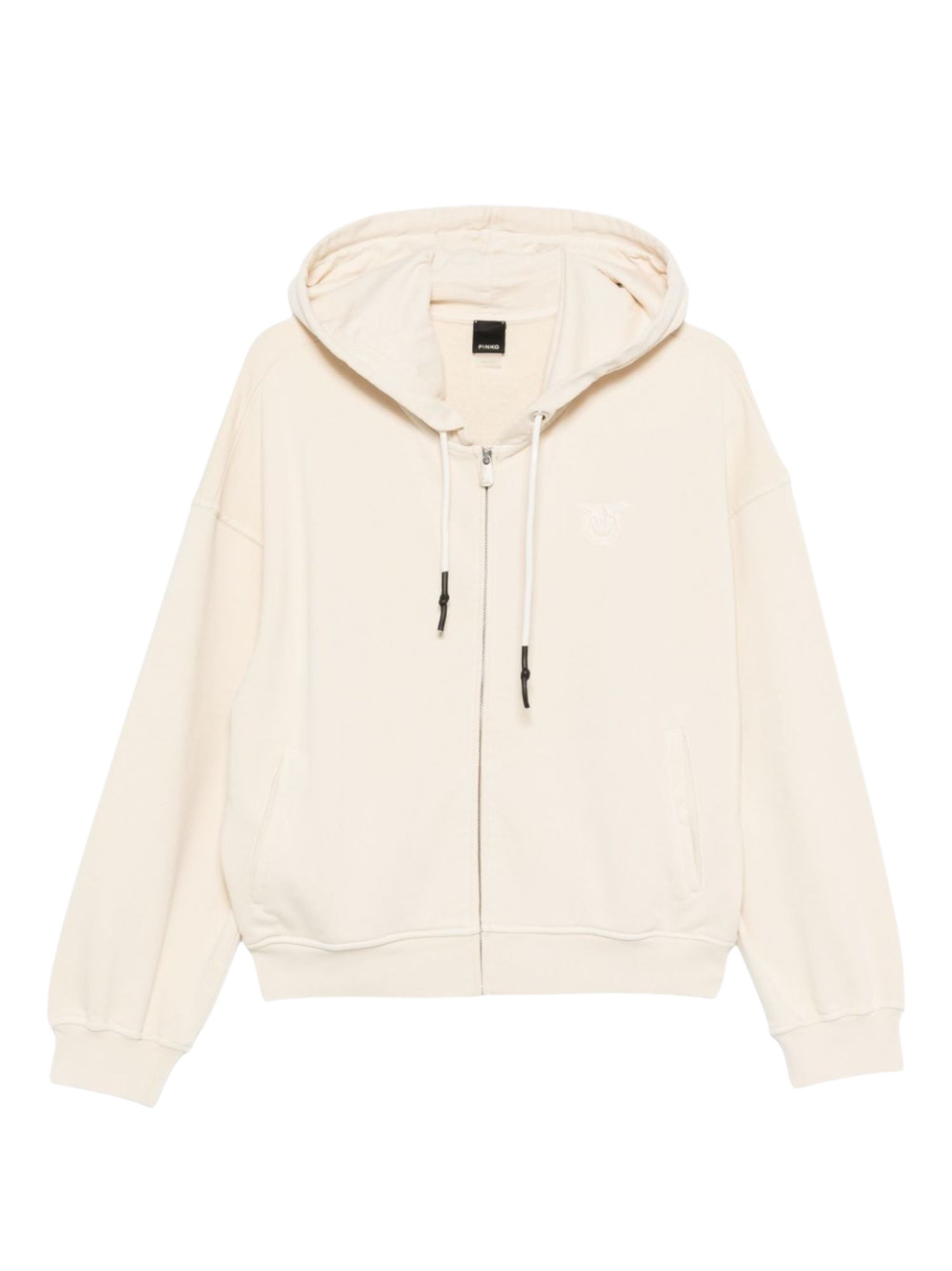 Pinko felpa Malizioso con cappuccio e zip beige 105509-A2RB C03 PINKO 