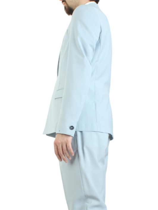 Alta Tensione giacca blazer monopetto celeste polvere 1491F-ORO POLVERE ALTA TENSIONE 